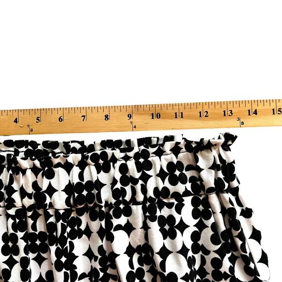 Joan Vass SET Mod-Print L Crewneck Shell w Scalloped Trim WITH matching M pants! - Picture 9 of 15